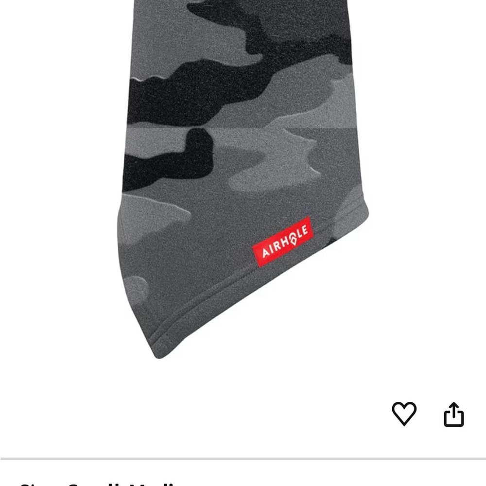 Gray Camo Face Mask